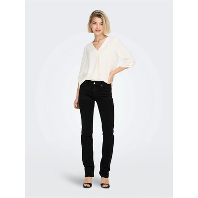 Only Дънки Only Women's Straight Leg Jeans - Washed Black