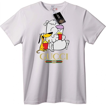 NOONEBRAND Gucci тениска с карикатурни кучета - 3XL, White