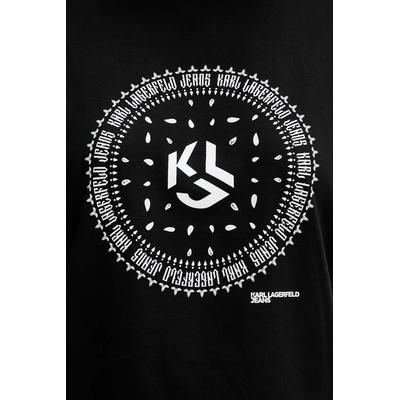 Karl Lagerfeld Jeans Памучна тениска Karl Lagerfeld Jeans (A4W17008)