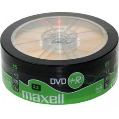 Maxell DVD+R MAXELL, 4, 7 GB, 16x, 25 бр. cake box (ML-DDVD-plusR4.7-25PK)