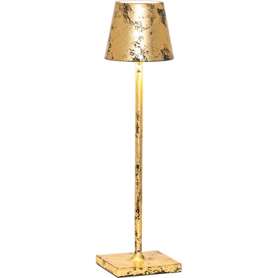 Zafferano Настолна лампа Poldina Micro 27, 5 см черно-златиста (LD0490DFO)