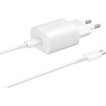 Samsung Зарядно устройство Samsung EP-TA800XW PD 25W кабел C към C бял (EP-TA800XWEGWW)