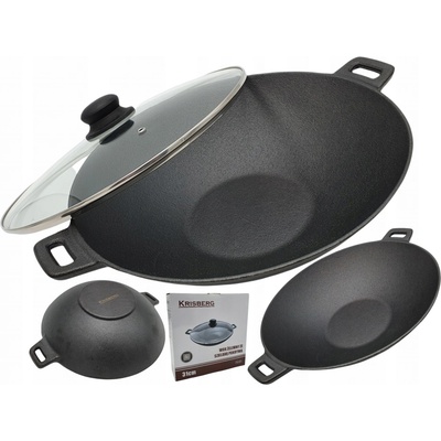 KRISBERG Wok Żeliwny 31 cm Ks-2638