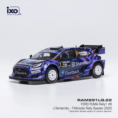 Ford Puma Rally1 Rally Sweden 2025 9 Serderidis Miclotte IXO 1:43