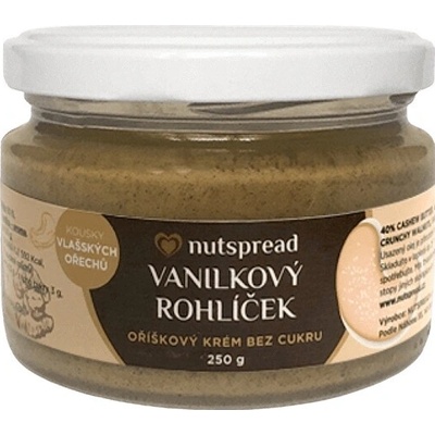 Nutspread Kešu máslo s vanilkou a vlašskými ořechy 250 g