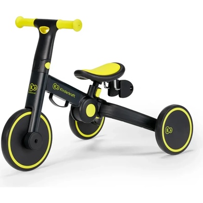 KinderKraft Детска триколка Kinderkraft 4trike 3в1, в черно - KinderKraft