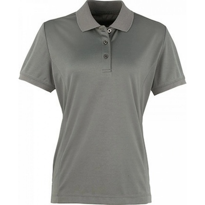 Premier Workwear Prodloužená Coolchecker Piqué Dark Grey ca. Pantone 431