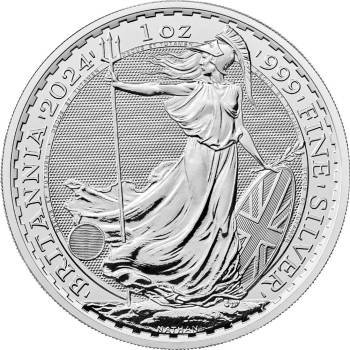 Britannia The Royal Mint Strieborná minca Kráľ Karol III. 1 Oz