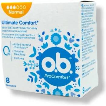 O. B хигиенни тампони, ProComfort, Normal, 8 броя