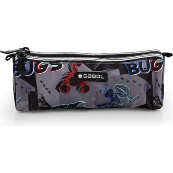 Gabol Ученически несесер Gabol Bugs с три ципа, мек