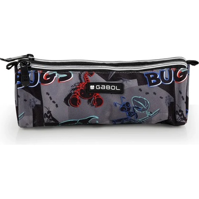 Gabol Ученически несесер Gabol Bugs с три ципа, мек