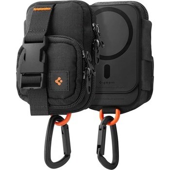 Spigen SNAP ZIP калъф с поставка, универсален, MagSafe, ЧЕРЕН AFA09338 (AFA09338)
