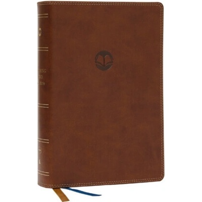 Enduring Word Study Bible: Pastoral Commentary from Every Chapter of the Bible (NKJV, Brown Leathersoft, Red Letter, Comfort Print, Thumb Indexed)
