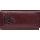 Lagen dámska kožená peňaženka Wine Red Black 6011 T