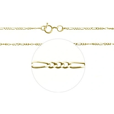 Zlatnictví zlatíčko zlatý náramek figaro 3+1 000.00019