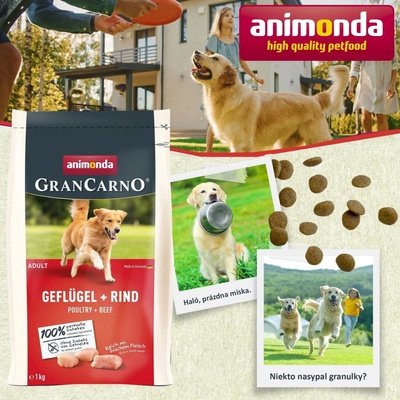 Animonda GranCarno Dog Adult s drůbežím a hovězím masem 1 kg