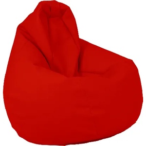 Pufrelax Пуф круша, 220л. , Nirvana Hobbit - Teteron Red, За открито, Перящ се калъф, Пълнеж от Полистиролни перли