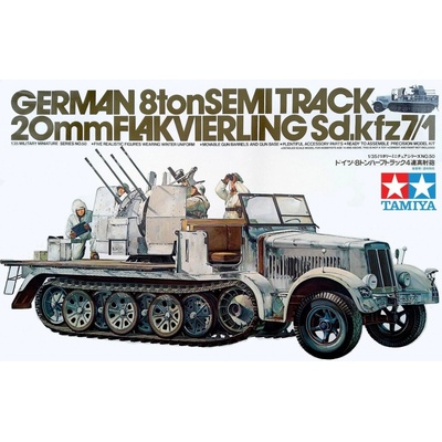 Tamiya German 8ton Semi Track Sd.kfz 7/1 20mm Flakvierling 1:35