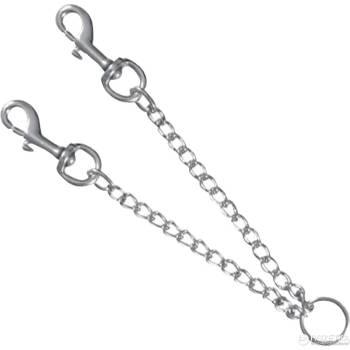 TRIXIE Twin Chain Coupler Chromed - Повод за две кучета - хромиран 60 см х 4 мм