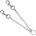 TRIXIE Twin Chain Coupler Chromed - Повод за две кучета - хромиран 60 см х 4 мм