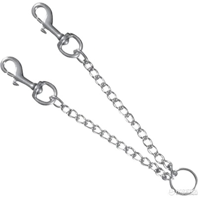 TRIXIE Twin Chain Coupler Chromed - Повод за две кучета - хромиран 60 см х 4 мм