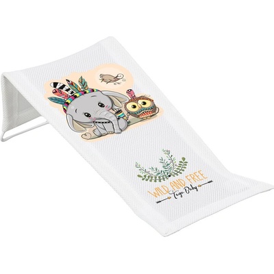 Tega Baby Lehátko do vany látkové Wild and Free Little Elephant white