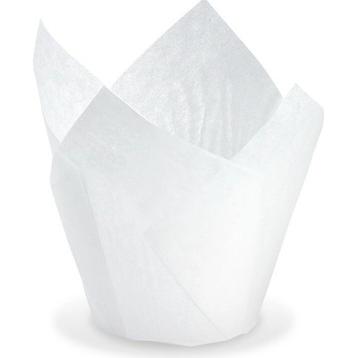 Wimex tulipánový cukrářský košíček 50x85 mm bílý 100 ks