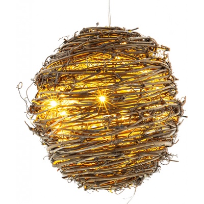 Retlux RXL 240 Dekorace z ratanu ve tvaru koule 20 LED