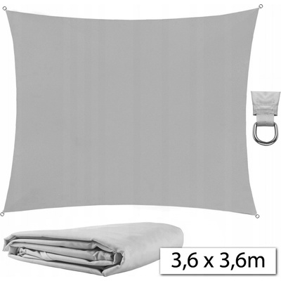 Malatec 10186 3,6 x 3,6 m šedá – Zboží Dáma