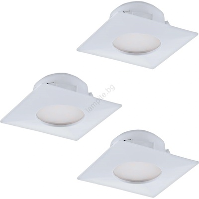 EGLO 95801 - КОМПЛЕКТ 3x вградени LED осветителни тела PINEDA LED/6W/230V (EG95801)