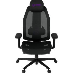 LORGAR Геймърски стол Lorgar CHP51, до 150kg, 4D подлакътници, регулируема облегалка, лумбална опора, черен/лилав (LRG-CHP51-BP)
