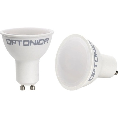 Optonica, 6,5W LED žárovka GU10, IP20, AC175-265V Studená bílá, 6000K