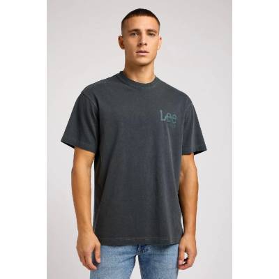 Lee pánske tričko Loose Logo Tee in Washed black šedé