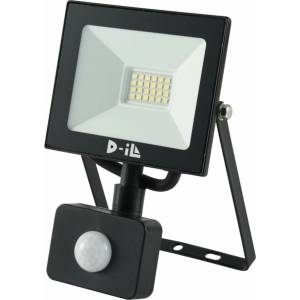 D-iL Led ПРОЖЕКТОР СЪС СЕНЗОР d-il 80608 ip44 20w 2100lm 120° 6000k ЧЕРЕН (80608)