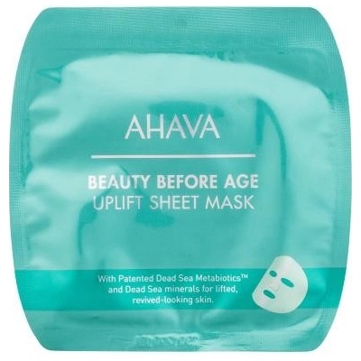 AHAVA Beauty Before Age Uplift Sheet Mask Vyhladzujúca a spevňujúca plátenková pleťová maska 17 g