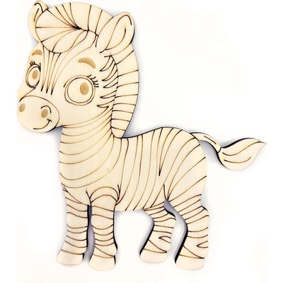 Libelula Šablóna na kreslenie Safari Zebra Veľký