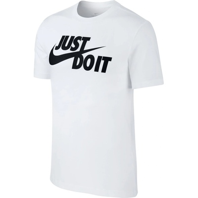Nike Мъжка тениска Nike Just Do It Swoosh T-Shirt Mens - White/Black