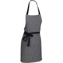 Kela Zástěra Gianna 100% bavlna bílo-černá vzor