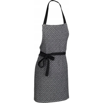 Kela Zástěra Gianna 100% bavlna bílo-černá vzor