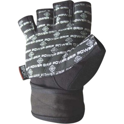 Power System Training Gloves with Wristwraps | Power Grip - Black L