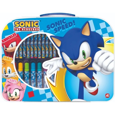 AS Company Комплект за рисуване AS Company - Sonic, с несесер (1023-66231)