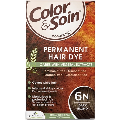 3 Chenes Color & Soin Боя за коса, 6N Тъмнорус цвят