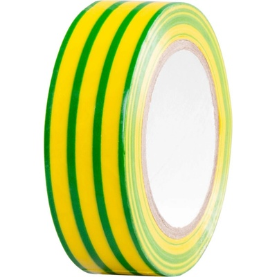 Strend Pro Izolačná lepiaca páska max 80°C 600V 19 mm x 10 m zelenožltá 10 ks