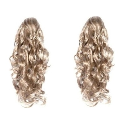 Kudrnatý clip in maxi set 53cm pravé lidské vlasy – REMY 200g PLATINA/SVĚTLE HNĚDÁ – Zboží Dáma