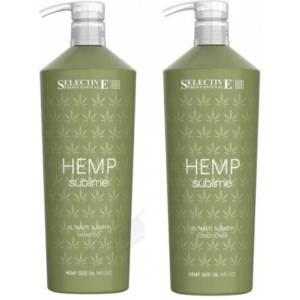 Selective Professional ХИДРАТИРАЩ КОМПЛЕКТ ШАМПОАН И БАЛСАМ С КОНОПЕНО МАСЛО selective professional hemp sublime 2Х1000ml
