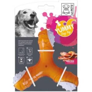 M-Pets Yummy toy with Bacon Flavor Star - дентална играчка звезда с вкус на бекон 15cm