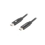 Lanberg USB-C (M/M) 2.0 кабел, 0, 5 м, Quick Charge 4.0, черен CA-CMCM-40CU-0005-BK (CA-CMCM-40CU-0005-BK)