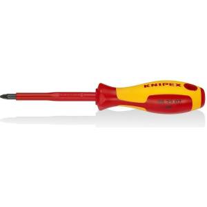 KNIPEX Отвертка PZ 2, VDE 1000V жълто-червена ръкохватка 212мм, Knipex (K982502) - xmall