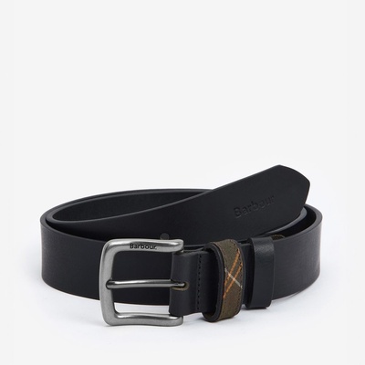 Barbour Esk Leather Belt Black
