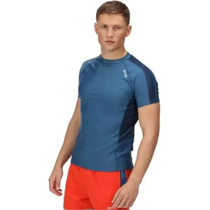  Regatta блуза ликра с пълна ултравиолетова защита свободна кройка Rashguard Blue, къс ръкав